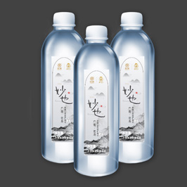 妙也礦泉水瓶貼設計